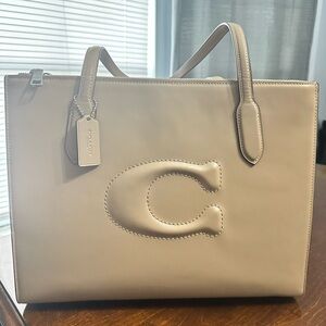 Coach Cream/Taupe Nina Tote Bag